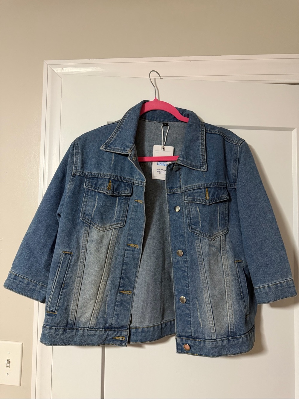 Classic Blue Denim Jean Jacket New With Tags